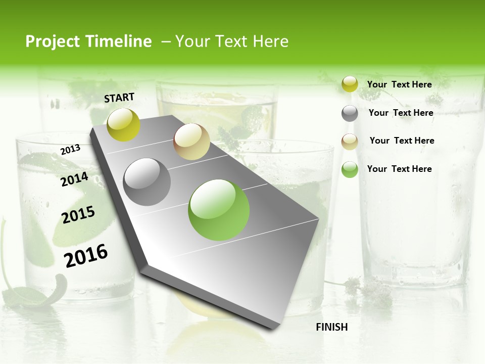 Healthy Crystal Tumbler PowerPoint Template