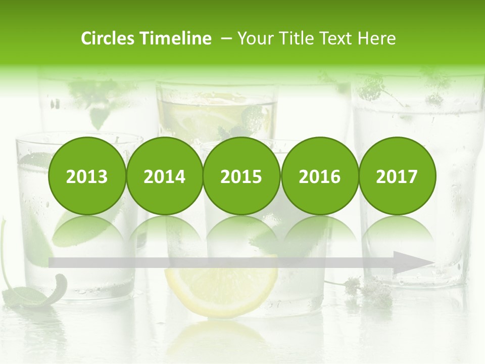 Healthy Crystal Tumbler PowerPoint Template