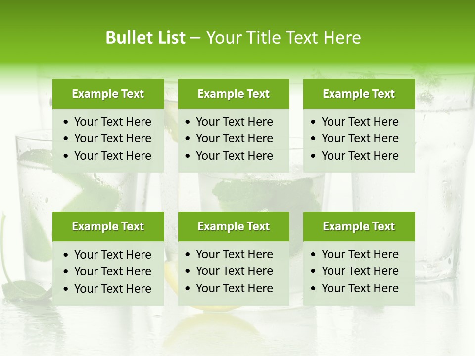 Healthy Crystal Tumbler PowerPoint Template