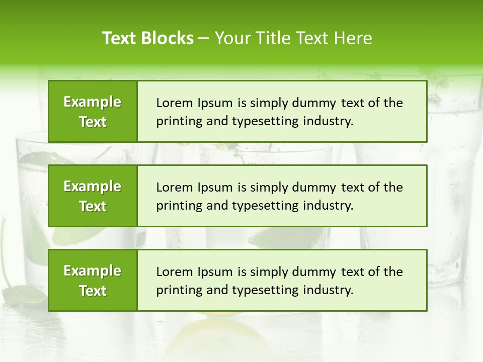 Healthy Crystal Tumbler PowerPoint Template