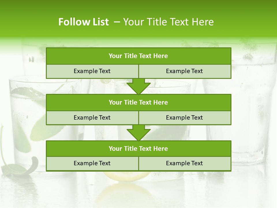 Healthy Crystal Tumbler PowerPoint Template