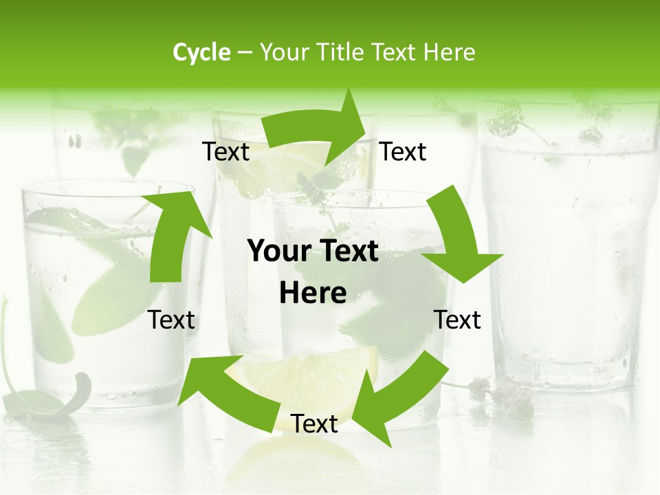 Healthy Crystal Tumbler PowerPoint Template