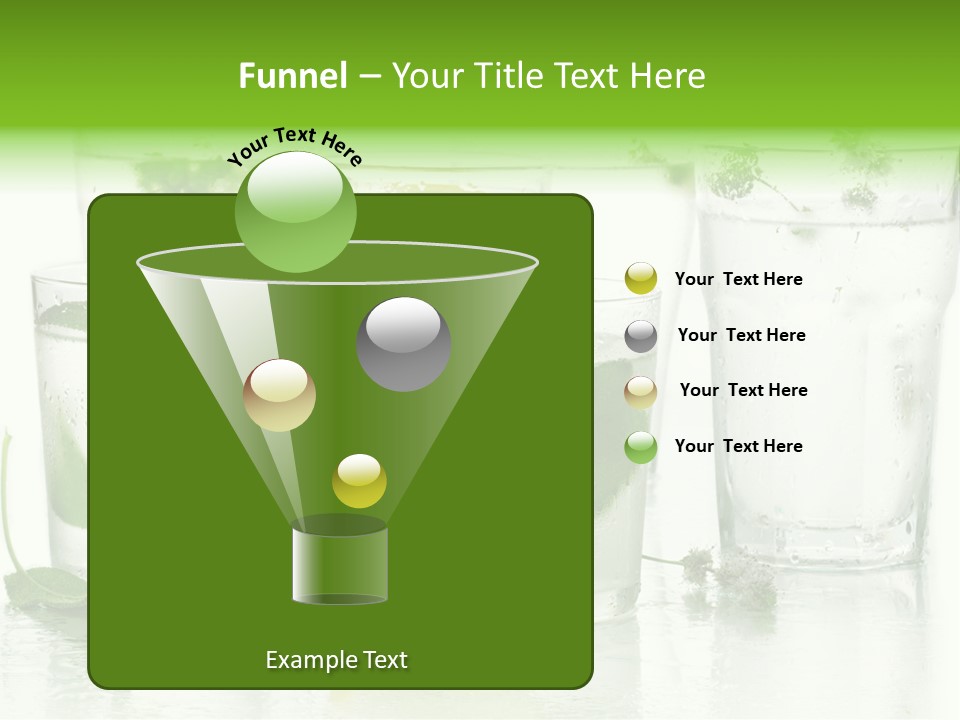 Healthy Crystal Tumbler PowerPoint Template