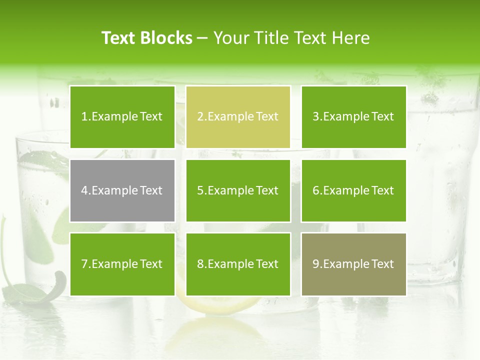 Healthy Crystal Tumbler PowerPoint Template