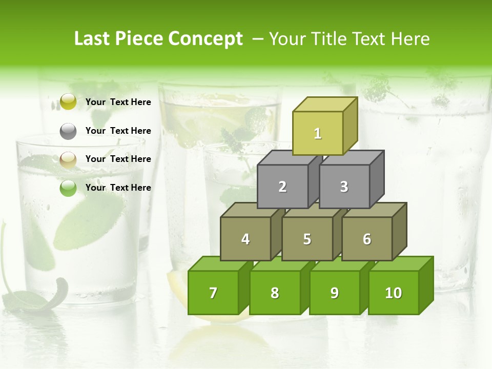 Healthy Crystal Tumbler PowerPoint Template