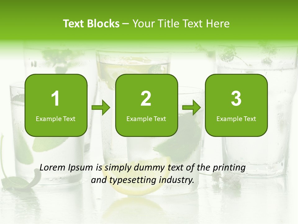 Healthy Crystal Tumbler PowerPoint Template