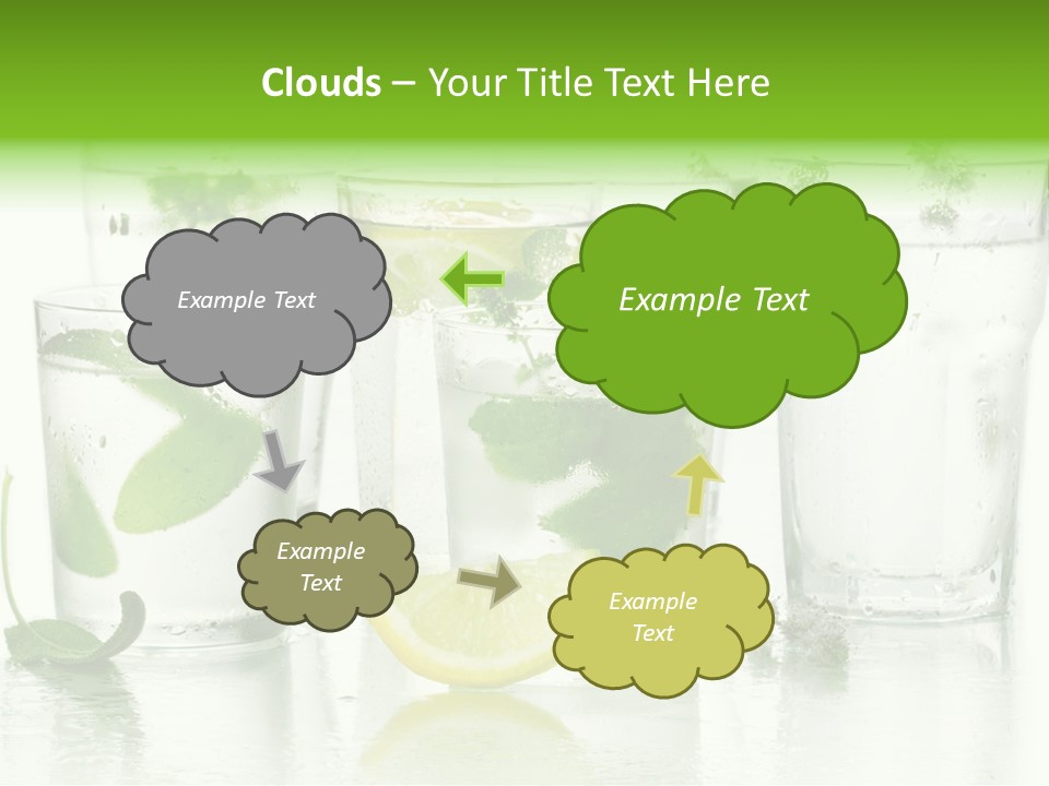 Healthy Crystal Tumbler PowerPoint Template