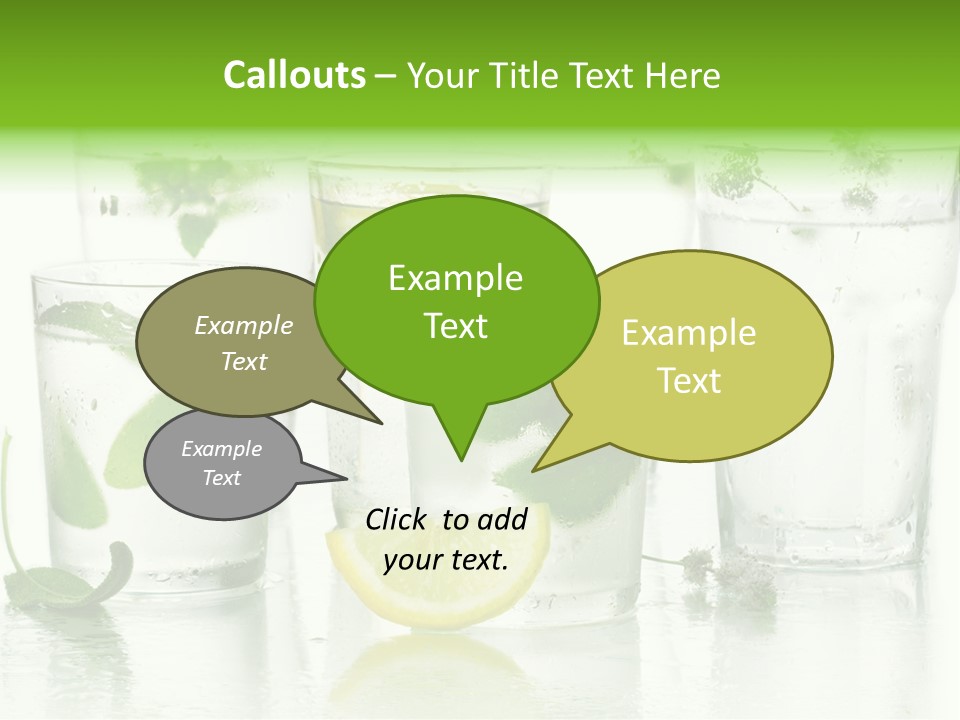 Healthy Crystal Tumbler PowerPoint Template