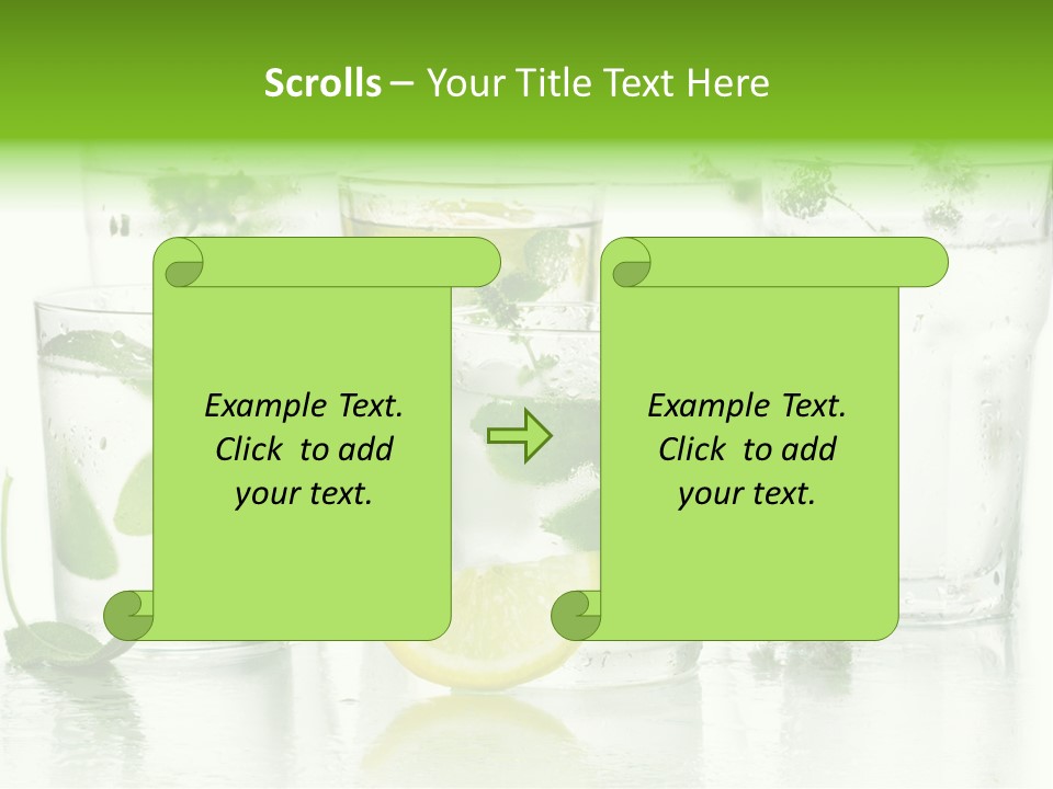 Healthy Crystal Tumbler PowerPoint Template