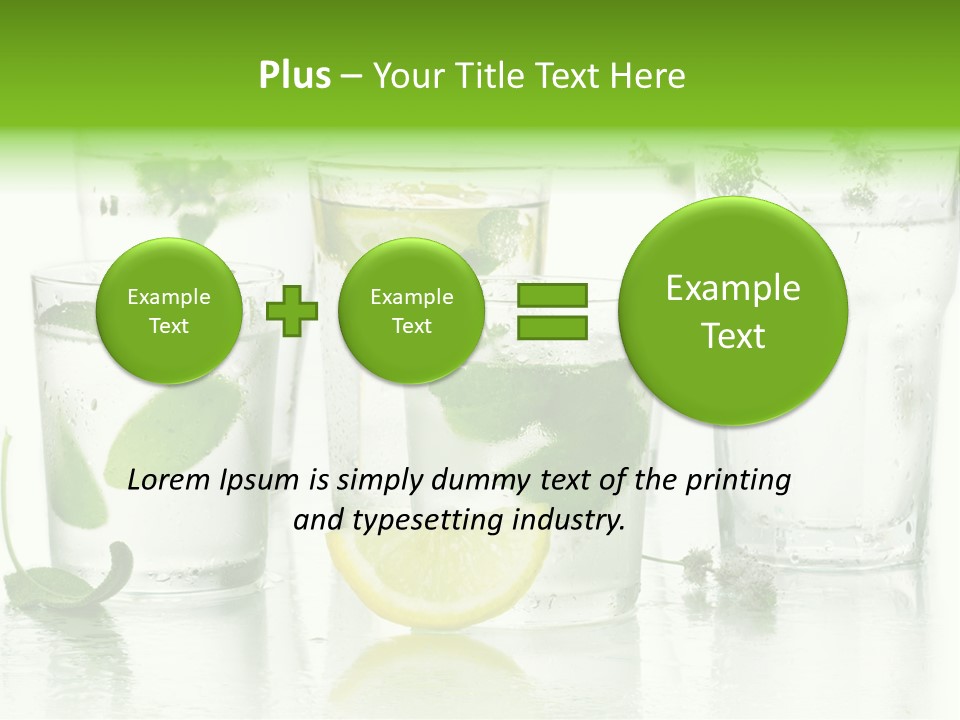 Healthy Crystal Tumbler PowerPoint Template