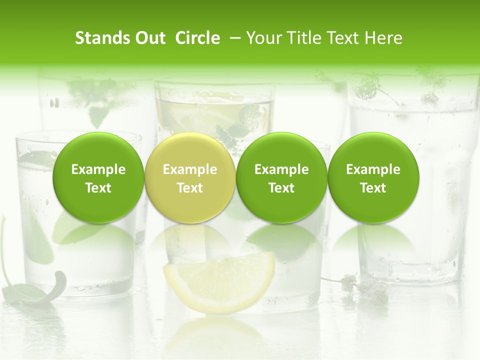 Healthy Crystal Tumbler PowerPoint Template