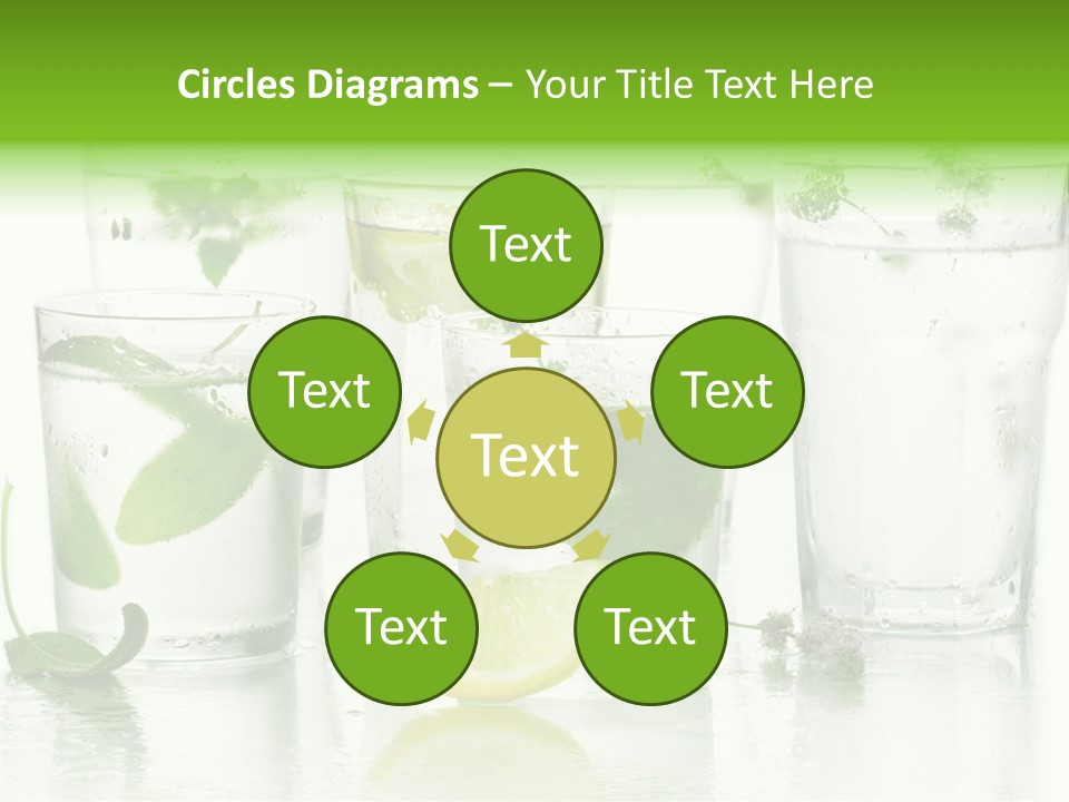 Healthy Crystal Tumbler PowerPoint Template