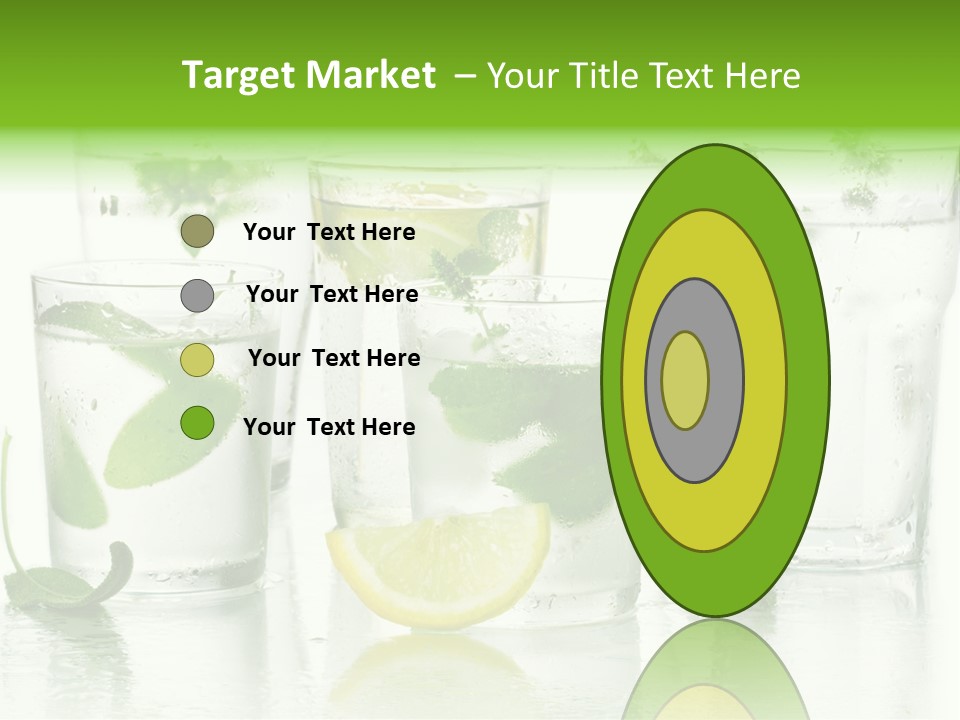 Healthy Crystal Tumbler PowerPoint Template