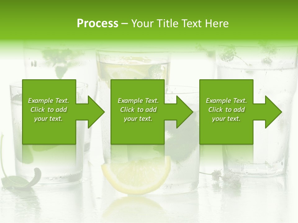 Healthy Crystal Tumbler PowerPoint Template