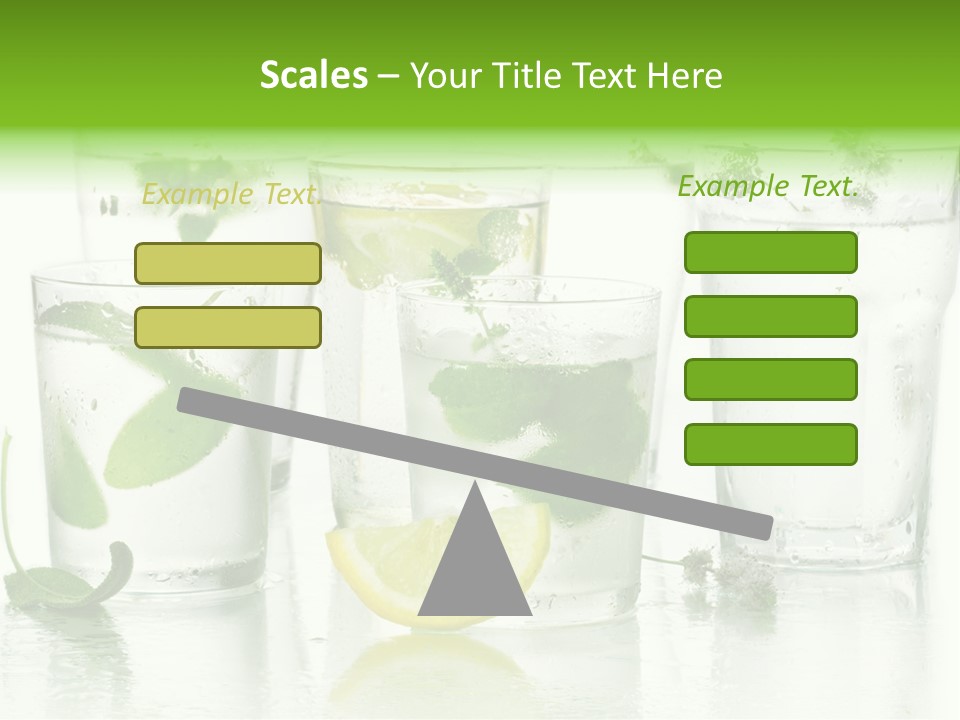 Healthy Crystal Tumbler PowerPoint Template
