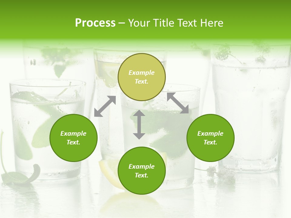 Healthy Crystal Tumbler PowerPoint Template