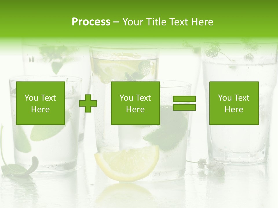 Healthy Crystal Tumbler PowerPoint Template