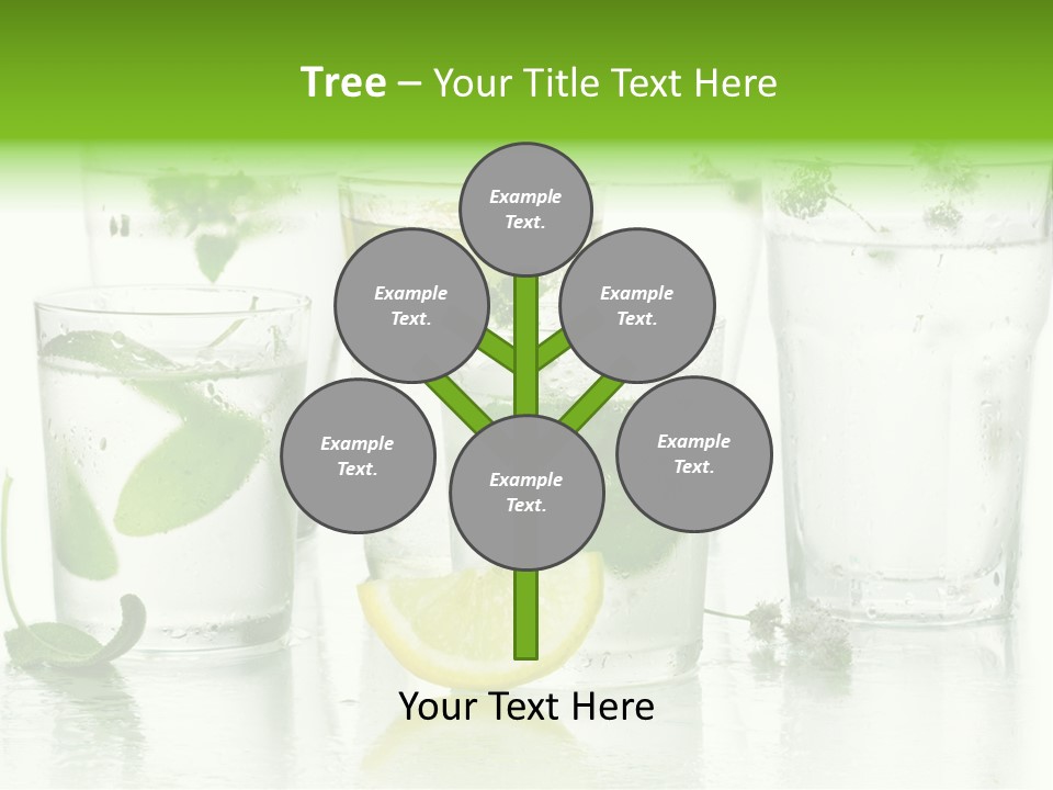 Healthy Crystal Tumbler PowerPoint Template