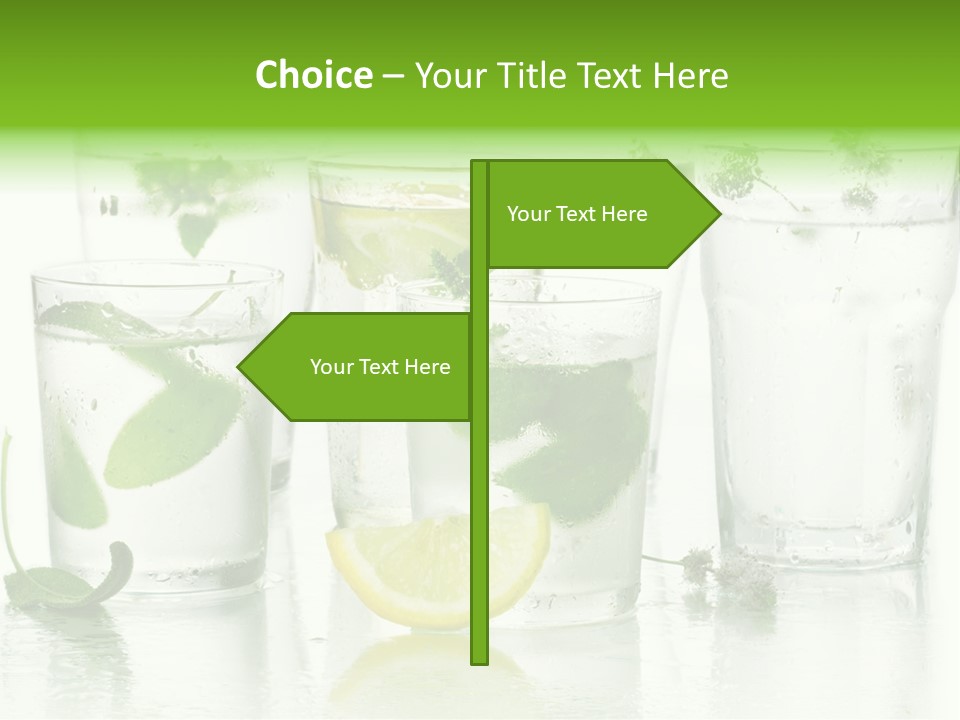 Healthy Crystal Tumbler PowerPoint Template