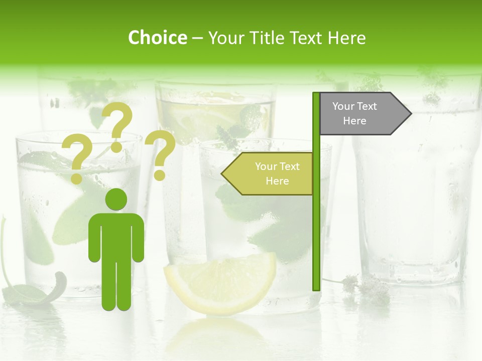 Healthy Crystal Tumbler PowerPoint Template