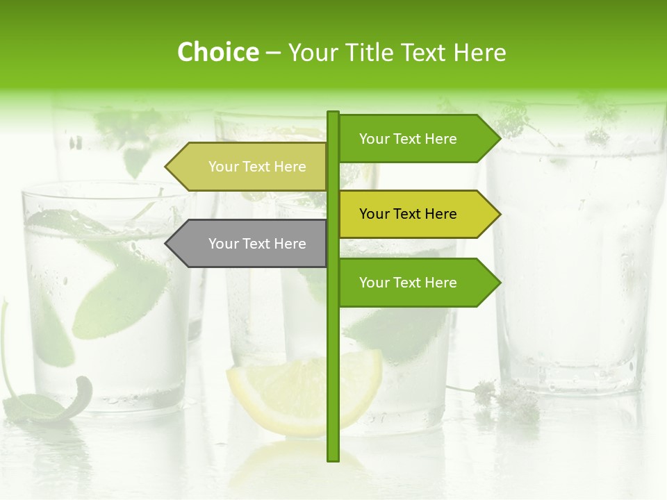 Healthy Crystal Tumbler PowerPoint Template