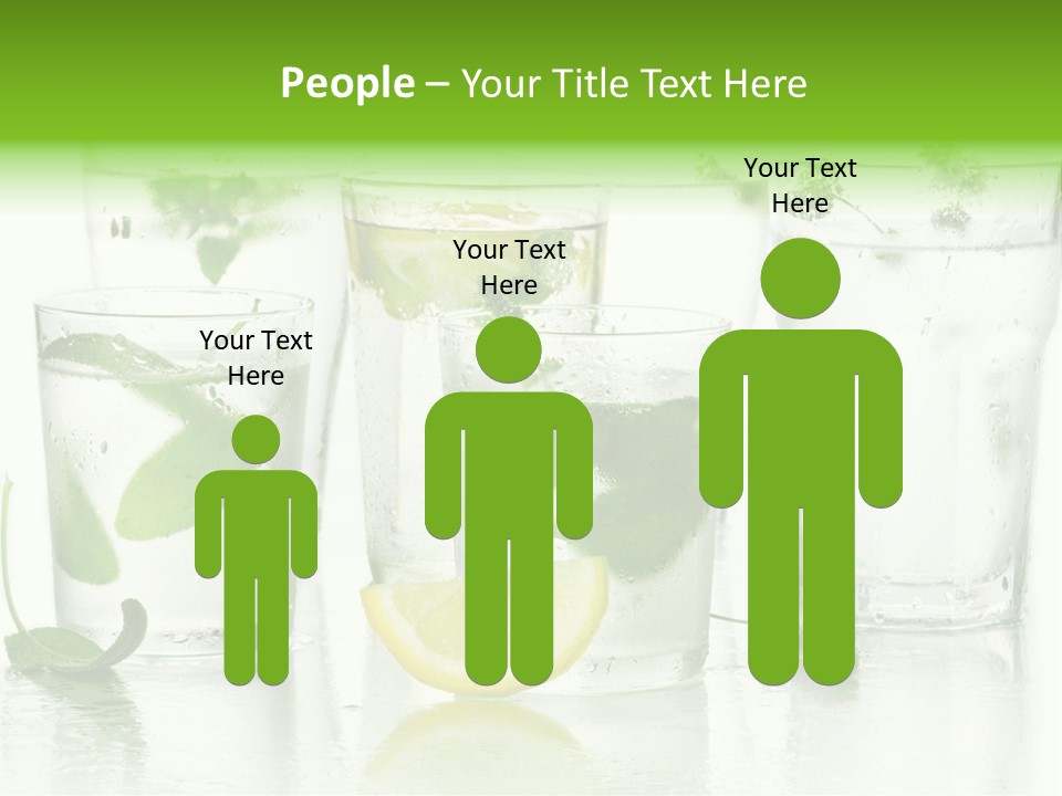 Healthy Crystal Tumbler PowerPoint Template