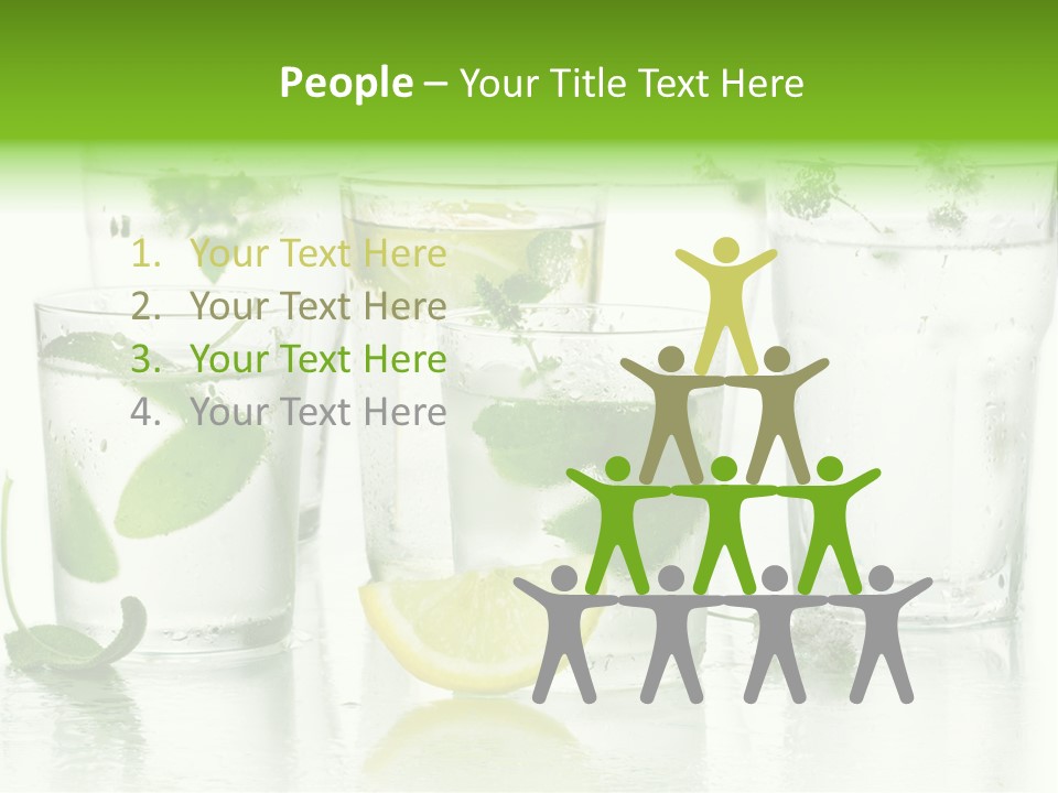 Healthy Crystal Tumbler PowerPoint Template