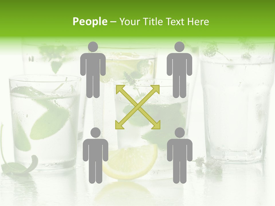 Healthy Crystal Tumbler PowerPoint Template