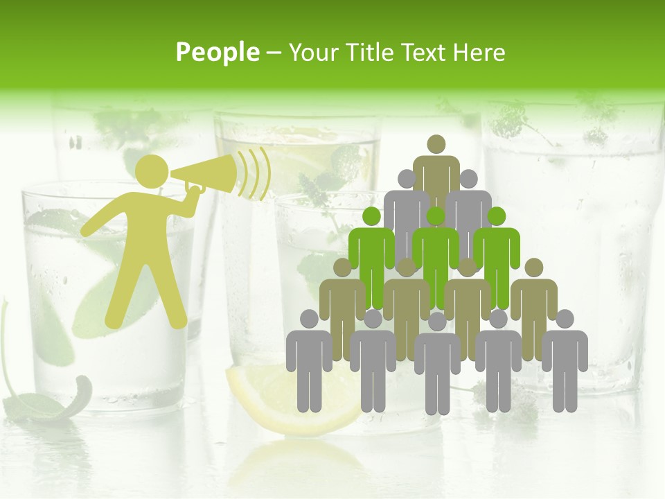 Healthy Crystal Tumbler PowerPoint Template