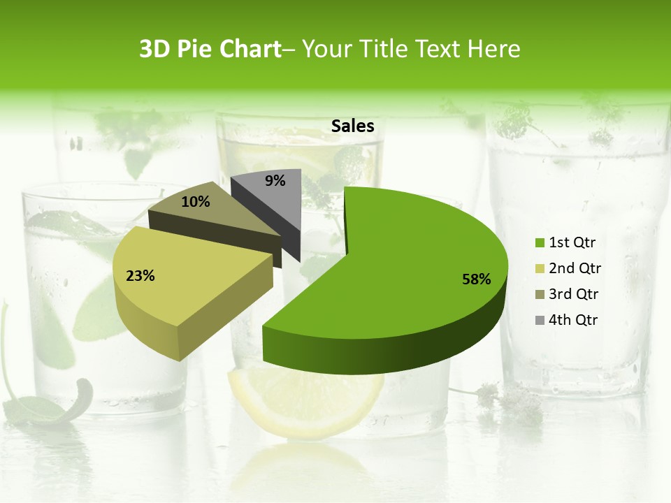 Healthy Crystal Tumbler PowerPoint Template