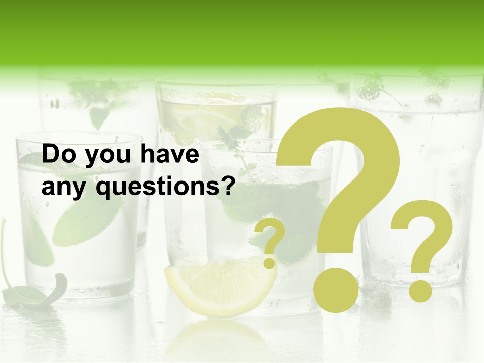 Healthy Crystal Tumbler PowerPoint Template