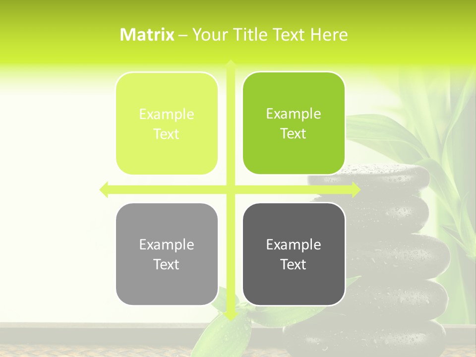 Copyspace Meditation Green PowerPoint Template