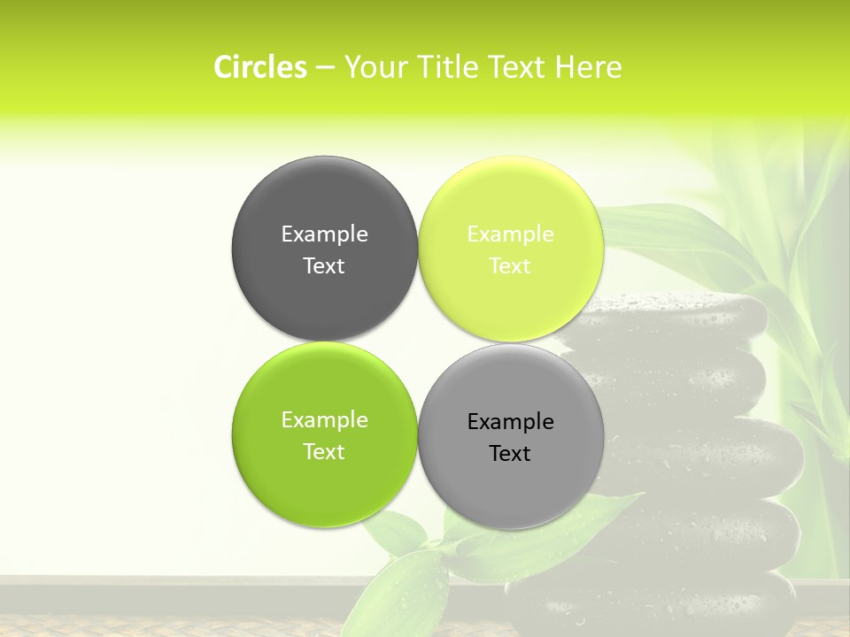 Copyspace Meditation Green PowerPoint Template