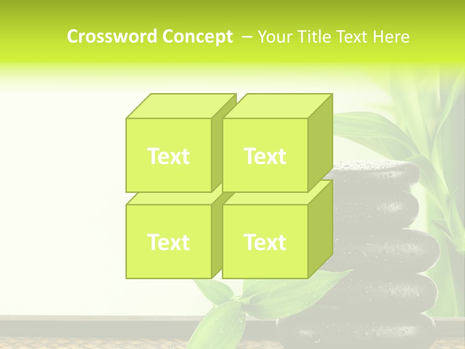 Copyspace Meditation Green PowerPoint Template