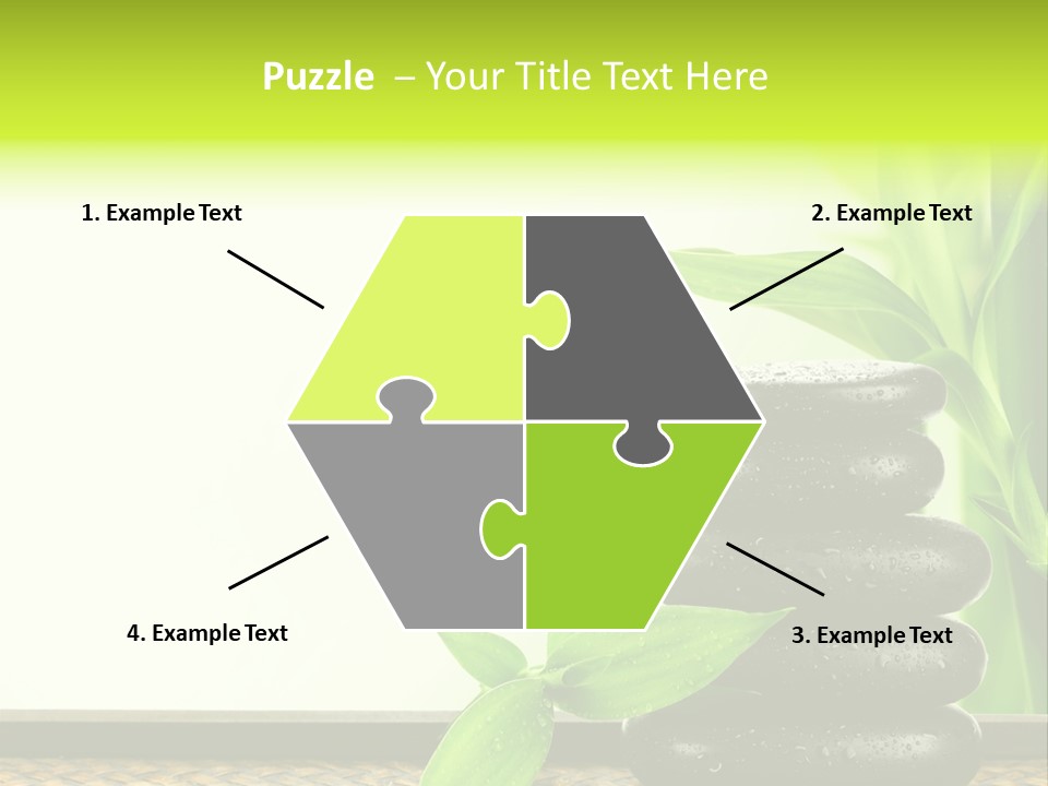 Copyspace Meditation Green PowerPoint Template