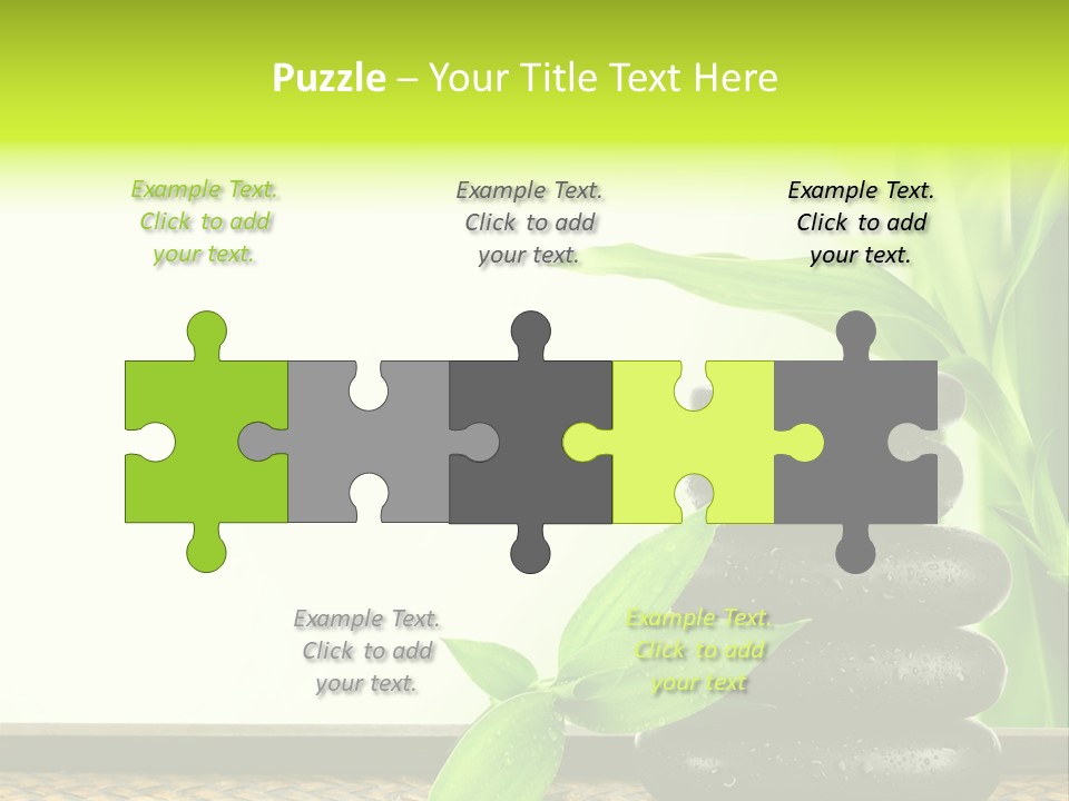 Copyspace Meditation Green PowerPoint Template