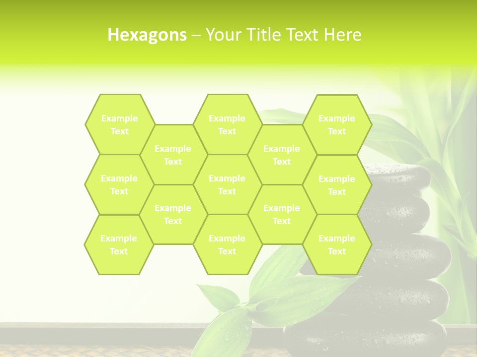 Copyspace Meditation Green PowerPoint Template