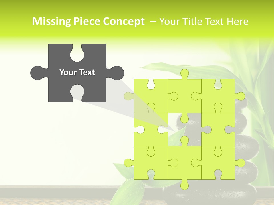 Copyspace Meditation Green PowerPoint Template