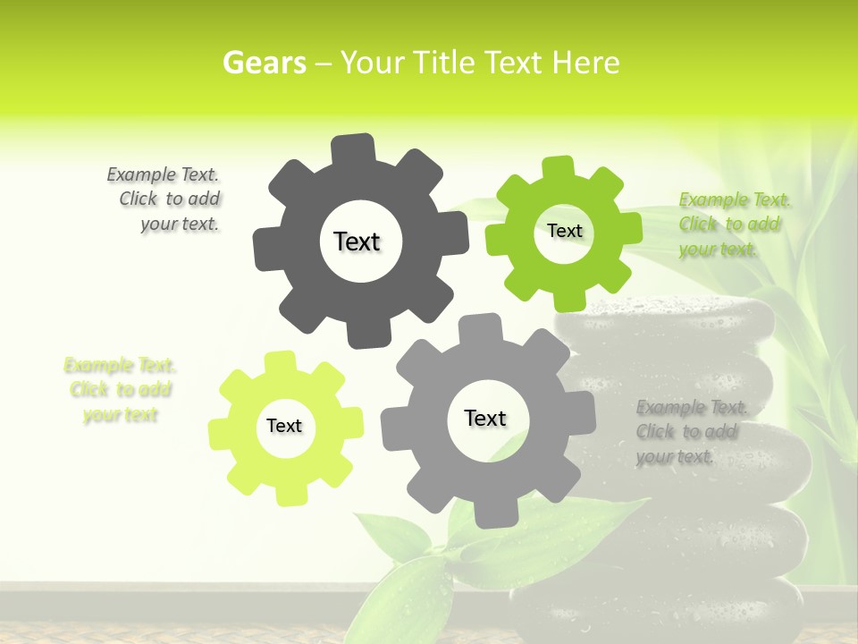 Copyspace Meditation Green PowerPoint Template