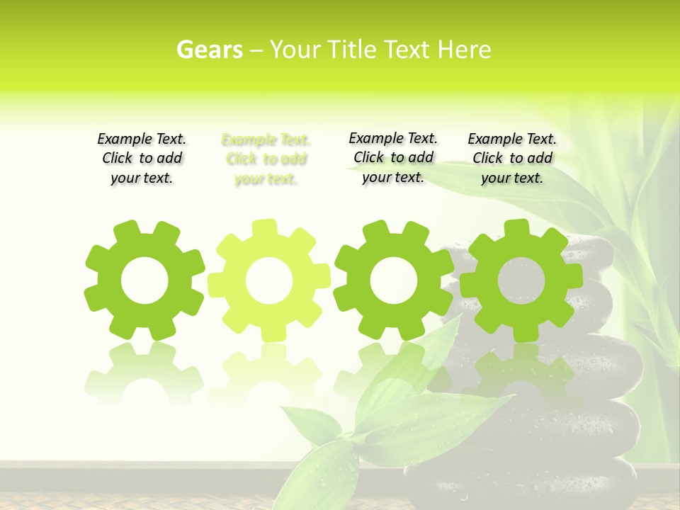 Copyspace Meditation Green PowerPoint Template