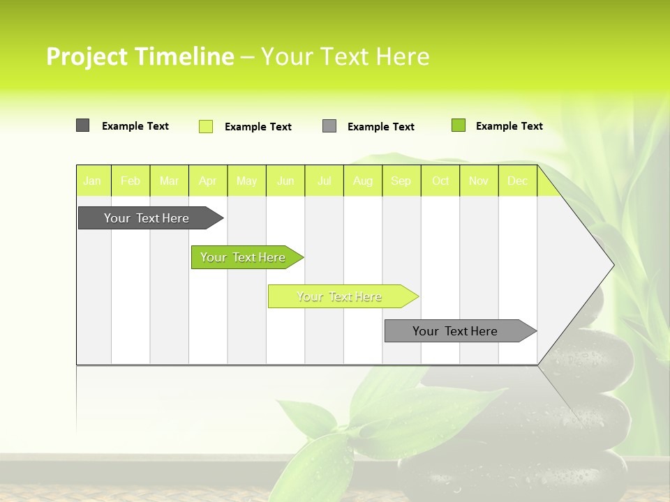 Copyspace Meditation Green PowerPoint Template