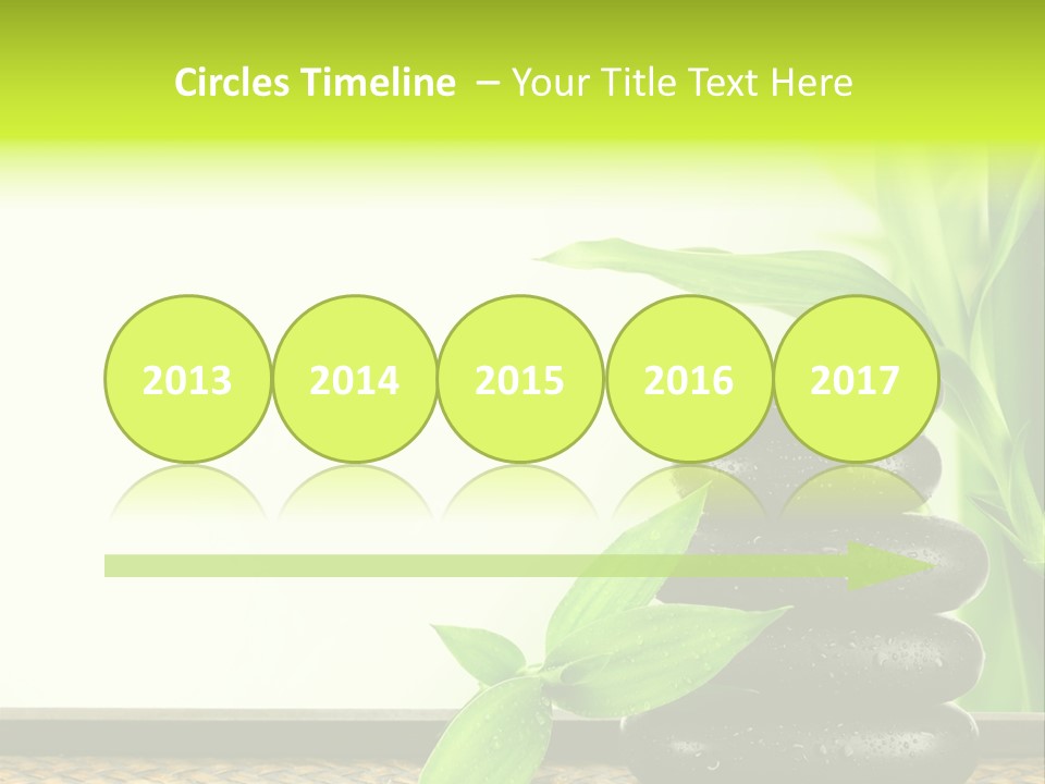 Copyspace Meditation Green PowerPoint Template