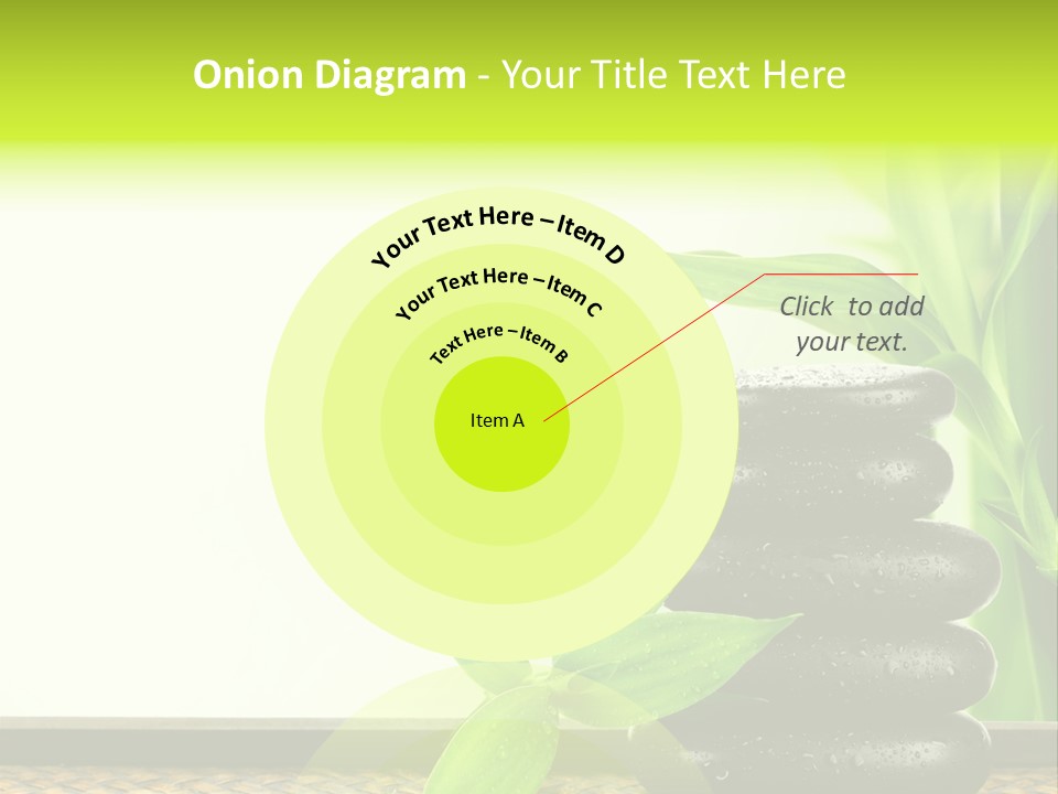 Copyspace Meditation Green PowerPoint Template