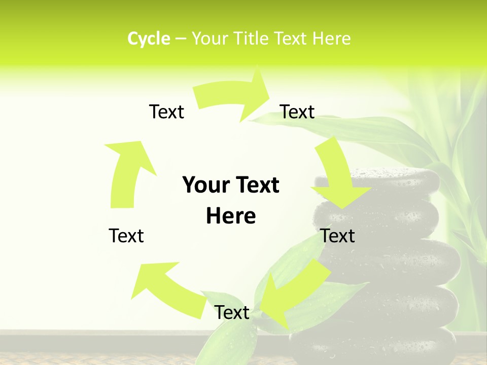 Copyspace Meditation Green PowerPoint Template