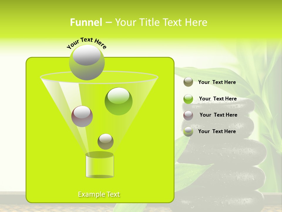 Copyspace Meditation Green PowerPoint Template