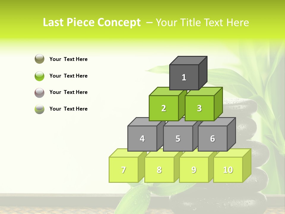 Copyspace Meditation Green PowerPoint Template