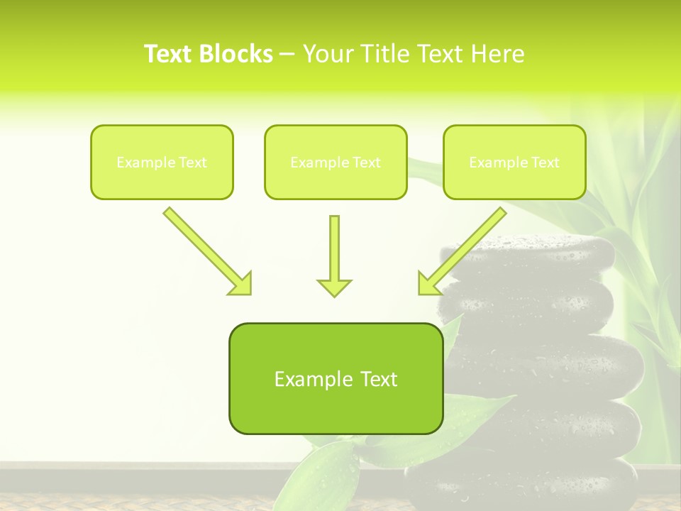 Copyspace Meditation Green PowerPoint Template