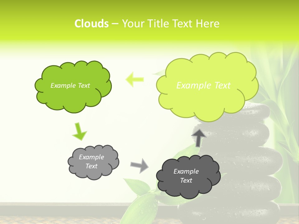 Copyspace Meditation Green PowerPoint Template