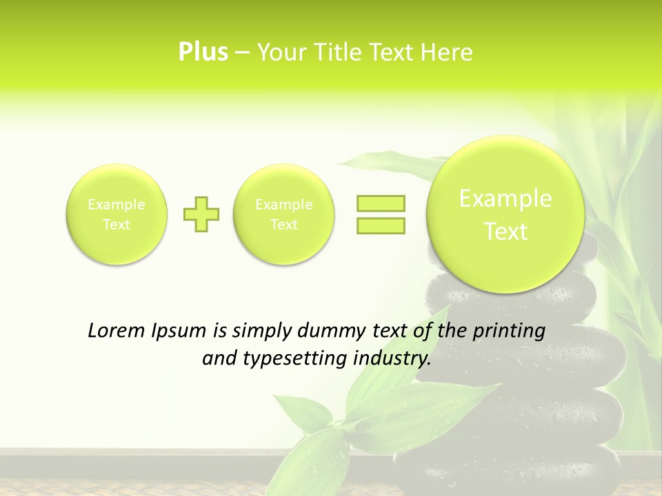 Copyspace Meditation Green PowerPoint Template