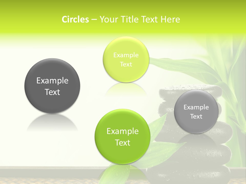 Copyspace Meditation Green PowerPoint Template